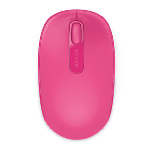 Mouse Microsoft rosa fluorescente.
