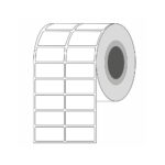 Rollo de etiquetas blanco.