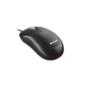 Mouse Microsoft alámbrico negro