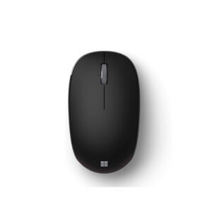 Mouse Microsoft negro bontón central gris.
